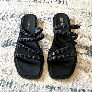 Steve Madden Skyler Black Sandals